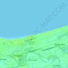 Mapa topográfico Lingayen Beach, altitud, relieve