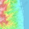 Mapa topográfico Badolato, altitud, relieve