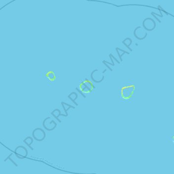 Mapa topográfico Vahanga, altitud, relieve