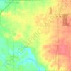 Mapa topográfico Blooming Grove Township, altitud, relieve