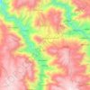Mapa topográfico Accha, altitud, relieve