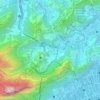 Mapa topográfico Cosme Velho, altitud, relieve