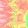 Mapa topográfico Lake Oahe, altitud, relieve