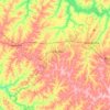 Mapa topográfico Guararapes, altitud, relieve