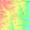 Mapa topográfico El Álamo, altitud, relieve