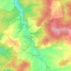 Mapa topográfico Juzennecourt, altitud, relieve
