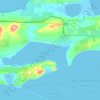 Mapa topográfico Вышестеблиевское сельское поселение, altitud, relieve