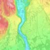 Mapa topográfico Lonate Ceppino, altitud, relieve