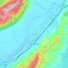 Mapa topográfico Gachancipá, altitud, relieve