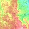 Mapa topográfico Le Val d'Ocre, altitud, relieve