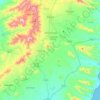Mapa topográfico Antigua, altitud, relieve
