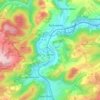 Mapa topográfico Ulmet, altitud, relieve