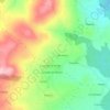 Mapa topográfico Candai, altitud, relieve