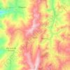 Mapa topográfico Vianí, altitud, relieve