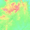 Mapa topográfico Itatira, altitud, relieve