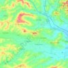 Mapa topográfico Osime, altitud, relieve