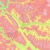 Mapa topográfico 班公错 སྤང་གོང་མཚོ། Pangong Tso, altitud, relieve