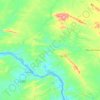 Mapa topográfico Traipu, altitud, relieve