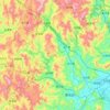 Mapa topográfico 南靖县, altitud, relieve