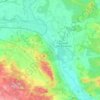 Mapa topográfico Calvörde, altitud, relieve