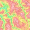 Mapa topográfico Acomayo, altitud, relieve
