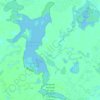 Mapa topográfico Reserva Natural de Uso Múltiple Laguna Salada Grande, altitud, relieve