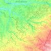 Mapa topográfico Communauté de communes Marche Occitane - Val d'Anglin, altitud, relieve