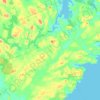 Mapa topográfico Whiting, altitud, relieve