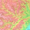 Mapa topográfico 茂县 མའོ་རྫོང།, altitud, relieve