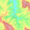 Mapa topográfico Coudray-au-Perche, altitud, relieve