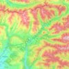 Mapa topográfico Páramo del Sil, altitud, relieve