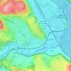 Mapa topográfico McKees Rocks, altitud, relieve