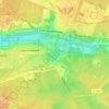 Mapa topográfico Douves, altitud, relieve