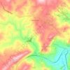 Mapa topográfico Sommatino, altitud, relieve