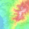 Mapa topográfico Cùllieri/Cuglieri, altitud, relieve