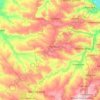 Mapa topográfico Попаснянська міська громада, altitud, relieve