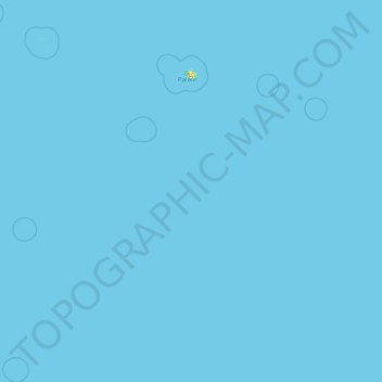 Mapa topográfico Pohnpei, altitud, relieve