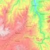 Mapa topográfico La Sabana, altitud, relieve