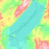 Mapa topográfico Lac Moero / Lake Mweru, altitud, relieve