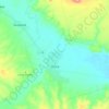 Mapa topográfico Urica, altitud, relieve