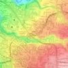 Mapa topográfico Robledal, altitud, relieve