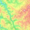 Mapa topográfico Pitumarca, altitud, relieve