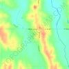 Mapa topográfico Abie, altitud, relieve