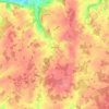Mapa topográfico Melleroy, altitud, relieve
