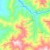 Mapa topográfico Jililí, altitud, relieve