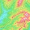 Mapa topográfico Transacqua, altitud, relieve