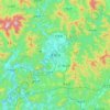 Mapa topográfico Chuncheon-si, altitud, relieve