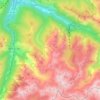 Mapa topográfico Orlu, altitud, relieve