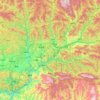 Mapa topográfico 两当县, altitud, relieve