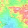Mapa topográfico Δημοτική Ενότητα Μυκηναίων, altitud, relieve